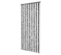 Festnight Rideau de Porte Chenille 90 x 220 cm Gris et Blanc
