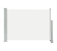 Festnight Store Latéral Rétractable de Patio Paravent Extérieur pour Terrasse ou Balcon 80x300 cm Crème