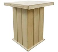 Festnight Table de Bar de Jardin Table de Jardin en Bois Table Extérieur Table de Salle à Manger Table de Terrasse 75 x 75 x 110 cm