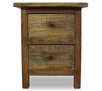 Festnight Table de Chevet en Bois de Récupération Massif 40 x 30 x 51 cm