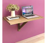 Festnight Table Pliable,Table Murale Rabattable en Bois 100 x 60 cm