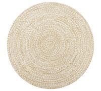 Festnight Tapis Rond Jute | Tapis Jute tressé | Tapis Rond Salon | Tapis Jute Naturelle pour Salon | Tapis Fait à la Main Jute