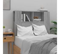 Festnight Tete de lit 100 cm Tête de lit avec Rangement Têtes de lit pour Adulte Armoire de Tête de Lit Murale Meuble de Chambre à Coucher avec Rangement-Sonoma gris-100x18,5x104,5 cm