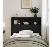 Festnight Tete de lit 120 cm Tête de lit avec Rangement Têtes de lit pour Adulte Armoire de Tête de Lit Murale Meuble de Chambre-Chêne noir-120 x 19 x 103.5 cm