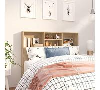 Festnight Tete de lit 120 cm Tête de lit avec Rangement Têtes de lit pour Adulte Armoire de Tête de Lit Murale Meuble de Chambre-Chêne sonoma-120 x 19 x 103.5 cm