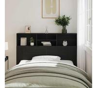 Festnight Tete de lit 140 cm Tête de lit avec Rangement Têtes de lit pour Adulte Armoire de Tête de Lit Murale Meuble de Chambre-Chêne noir-140 x 19 x 103.5 cm