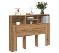 Festnight Tete de lit 140 cm Tête de lit avec Rangement Têtes de lit pour Adulte Armoire de Tête de Lit Murale Meuble de Chambre-chêne artisanal-140 x 19 x 103.5 cm