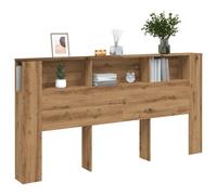 Festnight Tete de lit 200 cm Tête de lit avec Rangement Têtes de lit pour Adulte Armoire de Tête de Lit Murale Meuble de Chambre à Coucher avec Rangement-chêne artisanal-200x18,5x104,5 cm