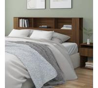 Festnight Tete de lit 200 cm Tête de lit avec Rangement Têtes de lit pour Adulte Armoire de Tête de Lit Murale Meuble de Chambre à Coucher avec Rangement-Chêne marron-200x18,5x104,5 cm