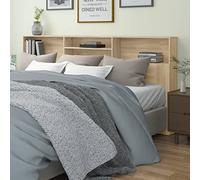 Festnight Tête de lit avec Rangement Tete de lit 220 cm Têtes de lit pour Adulte-Chêne sonoma-220x19x103,5 cm