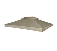 Festnight Toile de Toit Toit de Rechange pour Tonelle Pergola Gazebo Imperméable 3 x 4m 270g/m?