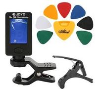 Accessoire pour guitare Docooler Festnight Trousse à Outils pour Guitare, Accordeur Médiators Capo Kit d'Accessoires de Guitare