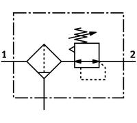 Festo Filtre Régulateur Pour Air Comprimé G3/4'' 0.5-12bar 3400l/min 40µm Midi - 162691