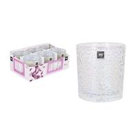 Festo Luster-350cc Lot de 6 tasses en verre transparent pour eau, whisky, jus, boissons gazeuses