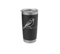 Feston Linéaire Ornithologue Gobelet isotherme en acier inoxydable double paroi