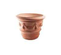 Festone - Pot de Fleurs - Cache-Pots en Terre Cuite Italienne - Grandes Variantes - Absolument résistant au Gel (Festone, 48 cm)