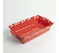 FESTONNEE Plat à Four en Céramique rectangle 36x21 BRETAGNE CERAMIQUE INDUSTRIE Rouge saveur