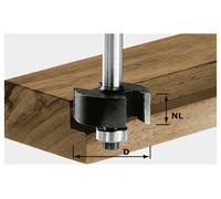 Festool Fraise à feuillurer 491022 – Ø 31,7 mm · L54 mm · Longueur de travail 12,7 mm · Tige Ø 8 mm