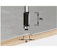 Festool 491027 Fraise à rainer Longueur 65 mm Dimension produit, Ø 12.70 mm Longueur de travail 25 mm Diamètre de tige 8 mm