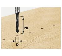 Fraise pour tourillons HW avec queue de 8mm FESTOOL HW S8 D6/30 Z - 491067