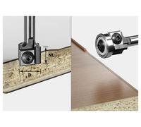 Fraise à affleurer avec plaquettes de rechange HW FESTOOL S8 HW D19 12x12 KL OFK - 499806