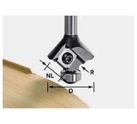 Festool 499811 Plaquette réversible Longueur 55 mm Dimension produit, Ø 28 mm Longueur de travail 3 mm Diamètre de tige 8 mm
