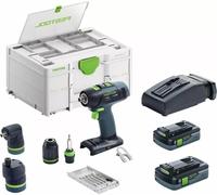 Perceuse visseuse sans fil 18V (2x4,0 Ah) T 18+3 HPC 4,0 I-Set - FESTOOL 577609