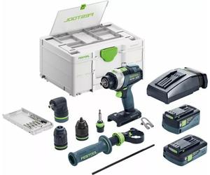 Festool 577622 Perceuse À Percussion Sans Fil (1x 4,0Ah & 1x 5,0Ah) En Systainer - 75Nm