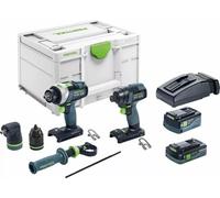 FESTOOL Kit TID 18 5,0/4,0-Set TPC 18/4 (TPC 18/4 + TID 18 + 1 x 4,0 Ah HPC-ASI + 1 x 5,0 Ah ASI + TCL6 + Systainer SYS3 M 237)