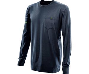 Festool 578389 Maillot à maches longues Taille du vêtement: L bleu foncé, vert