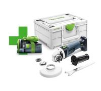 Festool AGC 18-125 EB-Basic-5,0 Meuleuse D'angle Sans Fil 18 V Li-Ion Avec Boîtier Systainer Et Batterie 5,0 Ah - 125 Mm