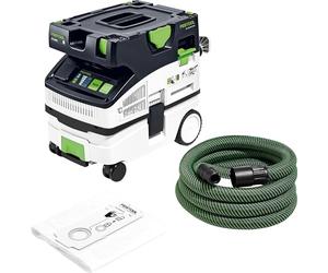Festool Aspirateur CLEANTEC CTL Mini I - Compact et Mobile | Aspiration mobile professionnelle avec commande tactile, technologie Bluetooth et châssis robuste 4 roues