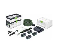 Festool Aspirateur sans fil CLEANTEC CTMC SYS HPC 4,0 I-Plus - 4x 18V 4,0Ah, chargeur double