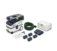 Aspirateur sans fil 36V (2x18V) CTLC MINI I-Plus CLEANTEC - FESTOOL - avec 4 batterie 18V 5.0 Ah - accessoires - Systainer - 577149