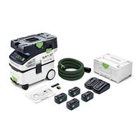 Festool Aspirateur CTMC MIDI I-Plus 36V (2x18V) Li-Ion (4x 5.0Ah) Systainer 3100 l/min Classe M