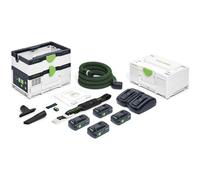 Festool Aspirateurs sans fil CTMC SYS HPC 4,0 I-Plus CLEANTEC, 18V/2x4Ah - 576942