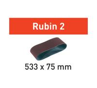 Festool Bande abrasive Festool L533X 75-P60 RU2/10 Rubin 2 Quantité:10