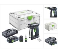 Festool C 18-Basic Perceuse-visseuse sans fil 18 V 45 Nm Brushless + 1x batterie 3,0 Ah + chargeur + Systainer