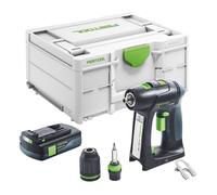 Festool C 18-Basic Perceuse-visseuse sans fil 18 V 45 Nm Brushless + 1x batterie 3,0 Ah + Systainer - sans chargeur