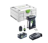 Festool C 18 Basic Perceuse-visseuse sans fil 18 V 45 Nm Brushless + 1x batterie 8,0 Ah + chargeur rapide + Systainer