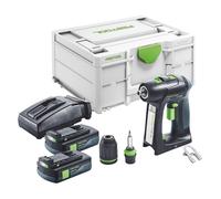 Festool C 18-Basic Perceuse-visseuse sans fil 18 V 45 Nm Brushless + 2x batterie 3,0 Ah + chargeur + Systainer