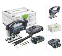 Festool CARVEX PSBC 420-Basic Scie sauteuse pendulaire sans fil 18 V 120 mm Brushless + 1x batterie 3,0 Ah + chargeur + Systainer