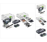 Festool CARVEX PSBC 420 HPC 4,0 EBI-Set Scie sauteuse pendulaire sans fil 18 V ( 576536 ) 120 mm Brushless + 1x batterie 4,0 Ah + chargeur + systainer + accessoires