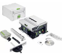 Festool CSC SYS 50 EBI-Basic 36V (2x18V) Scie Circulaire Sur Table Sans Fil Avec Accessoires - 168 Mm