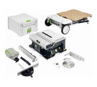 Festool CSC SYS 50 EBI-Basic-Set 36V (2x18V) Scie Circulaire Sur Table Sans Fil, Corps, Avec Support Et Accessoires - 168 Mm