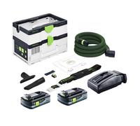 Festool CTLC SYS aspirateur sans fil 36 V ( 2x 18 V ) classe de poussière L + 2x batterie 4,0 Ah + chargeur