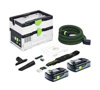 Festool CTLC SYS aspirateur sans fil 36 V ( 2x 18 V ) classe de poussière L + 2x batterie 4,0 Ah - sans chargeur