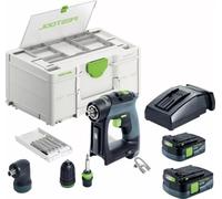 Festool CXS 12 2,5-Set 12V Li-ion Accu-schroefboormachine Set (2x 2.5Ah Accu) Dans Systainer