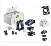 Festool CXS 12 2,5-Set Perceuse-visseuse sans fil 12 V 30 Nm Brushless ( 576865 ) + 2x batterie 2,5 Ah + chargeur + kit d'embouts + Systainer