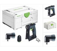 Festool CXS 18-Basic Perceuse-visseuse sans fil 18 V 40 Nm Brushless + tête angulaire + Systainer - sans batterie, sans chargeur
